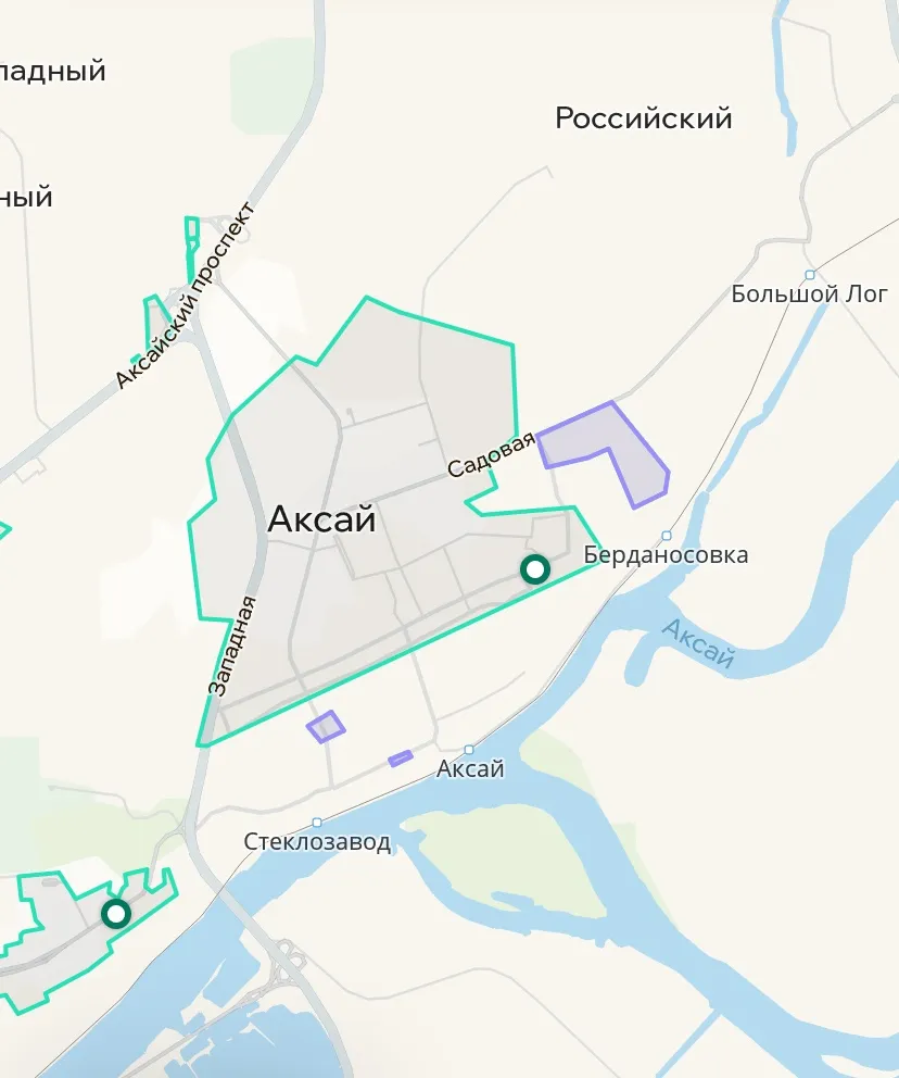 Зона покрытия Делимобиль в Аксае