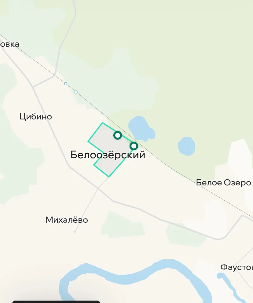 Зона покрытия Делимобиль в Белоозерском