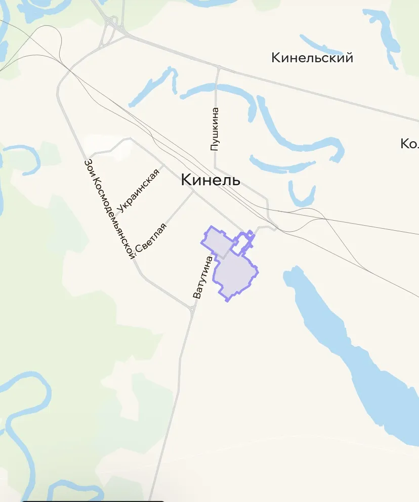 Зона покрытия Делимобиль в Кинели
