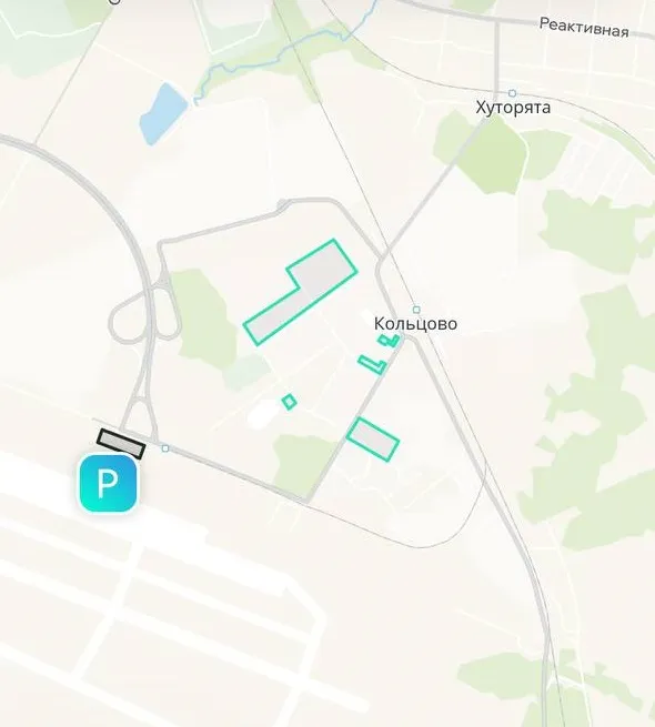 Зона покрытия Делимобиль в Кольцово