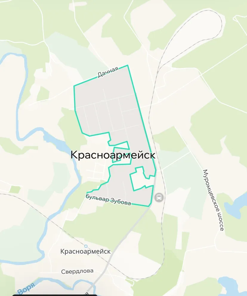 Зона покрытия Делимобиль в Красноармейске