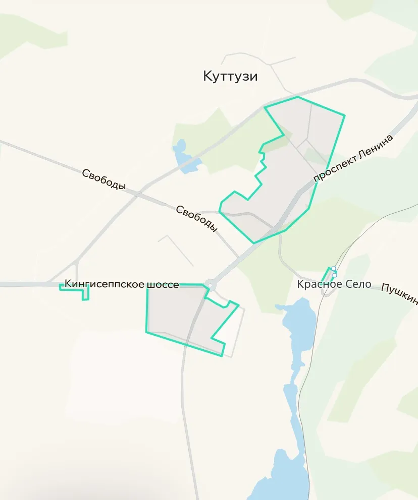 Зона покрытия Делимобиль в Красном Селе