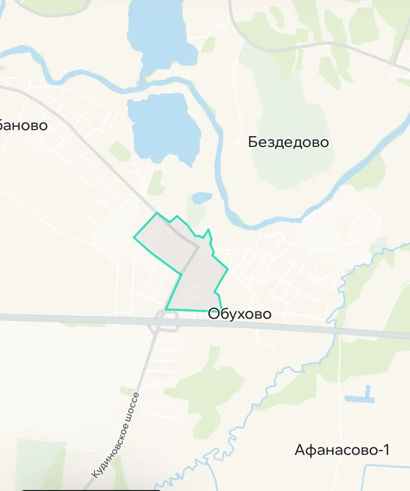 Зона покрытия Делимобиль в Обухово