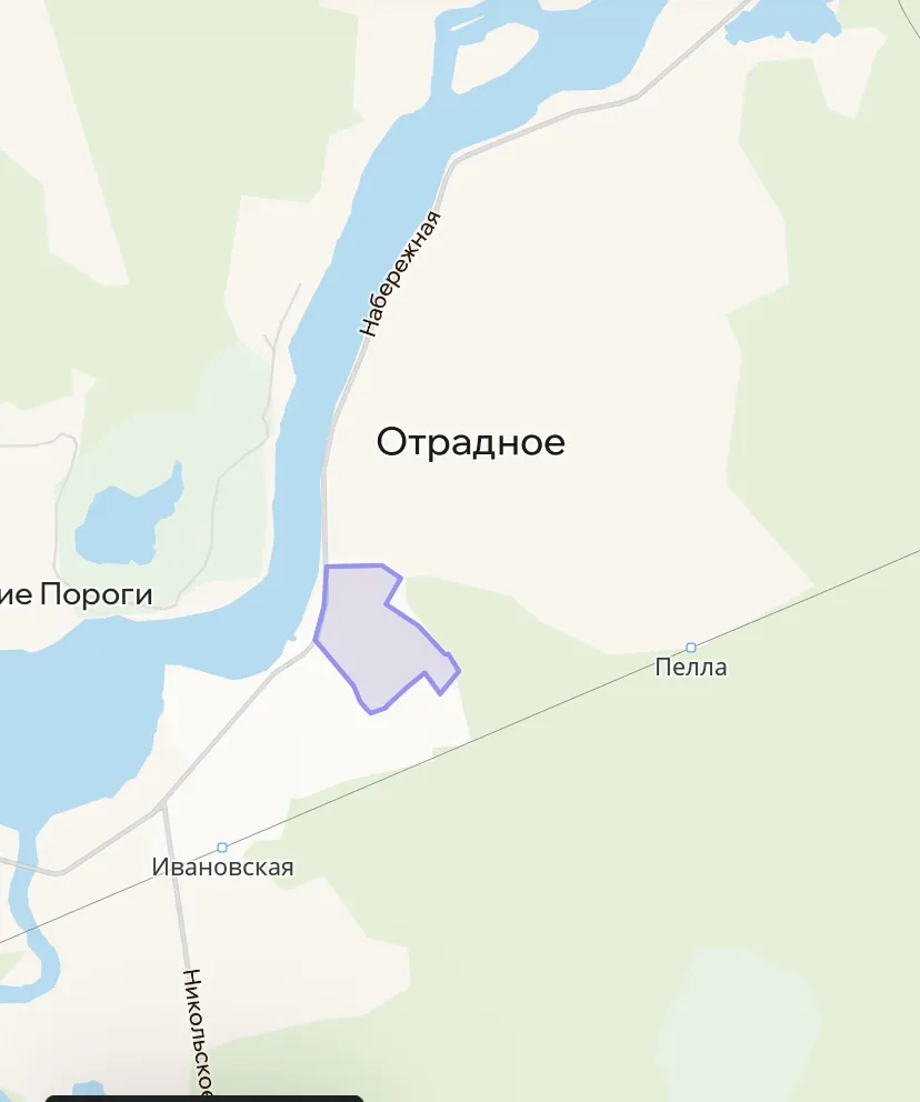Зона покрытия Делимобиль в Отрадном
