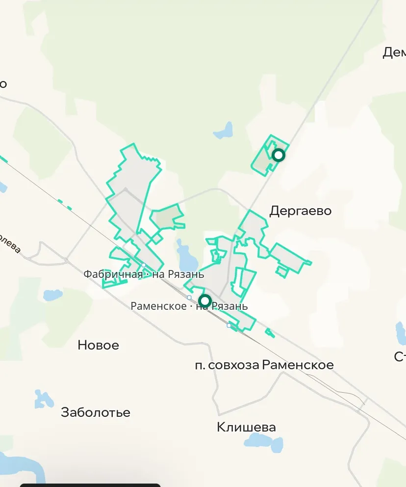 Зона покрытия Делимобиль в Раменском