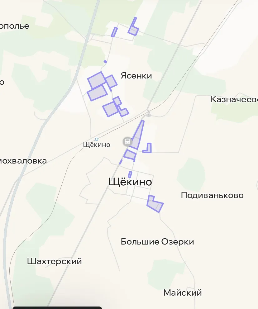 Зона покрытия Делимобиль в Щекине