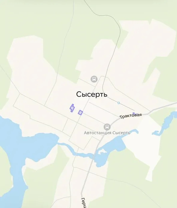 Зона покрытия Делимобиль в Сысерти