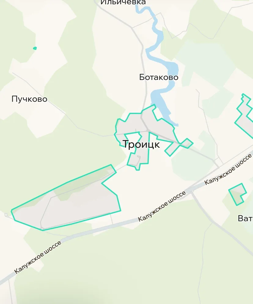 Зона покрытия Делимобиль в Троицке